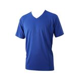 （メンズ）ボディスイッチ DRYメッシュ半袖VネックTシャツ（ロイヤルブルー）サイズ M