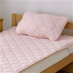 HOME COORDY 綿三重ガーゼ敷パッド ピンク ダブル