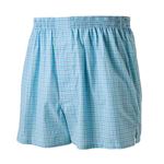 （メンズ）トップバリュ チェックトランクス（ブルー×グリーン）サイズ M