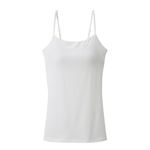 （レディース）ピースフィット SilkyFACT モールドカップ付 キャミソール（オフ）サイズ 2XL