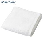 HOME COORDY 肌ざわりが選べるカラータオル フェイスタオル やわらか ホワイト 34×80cm