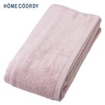 HOME COORDY 肌ざわりが選べるカラータオル 大判バスタオル やわらか ピンク 70×140cm