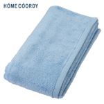 HOME COORDY 肌ざわりが選べるカラータオル 大判バスタオル やわらか ブルー 70×140cm