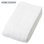 HOME COORDY 肌ざわりが選べるカラータオル 大判バスタオル やわらか ホワイト 70×140cm