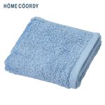HOME COORDY 肌ざわりが選べるカラータオル フェイスタオル しっかり ブルー 34×80cm
