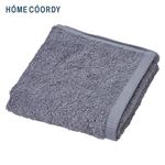 HOME COORDY 肌ざわりが選べるカラータオル フェイスタオル しっかり グレー 34×80cm
