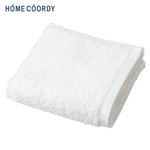 HOME COORDY 肌ざわりが選べるカラータオル フェイスタオル しっかり ホワイト 34×80cm