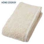 HOME COORDY 肌ざわりが選べるカラータオル 大判バスタオル しっかり ベージュ 70×140cm