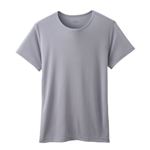 （メンズ）ピースフィット 半袖クルーネックシャツ COOL強力抗菌（グレー）サイズ XL