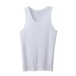 （メンズ）ピースフィット タンクトップ COOLコットン（シロ）サイズ L