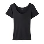 （レディース）ピースフィット COOL 3分袖（クロ）サイズ XL