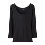 （レディース）ピースフィット COOL 7分袖（クロ）サイズ 2XL