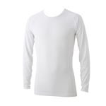 （メンズ）ボディスイッチ 遮熱・UVカット長袖Tシャツ（ホワイト）サイズ M