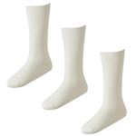 （メンズ）ピースフィット クルー丈ソックス3足組（オフ）サイズ 27～29cm