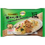 トップバリュベストプライス ガ・ガ・ガっと食べるペペロンチーノ＆ガーリックライス、チキンのせ 420g