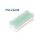 HOME COORDY 握りやすいスリムスポンジ ライトグリーン 幅6.2cm×高さ14.5cm×厚さ4cm