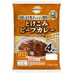 トップバリュベストプライス とけこみビーフカレー 甘口 170g×4袋入