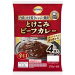 トップバリュベストプライス とけこみビーフカレー 辛口 170g×4袋入