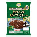 トップバリュベストプライス とけこみビーフカレー 中辛 170g×4袋入