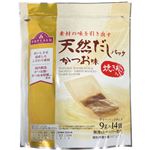 トップバリュ 天然だしパックかつお味（焼きあご入り）126g（9g×14袋）