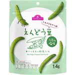 トップバリュ トキメクおやつ部 ありのままの野菜たち えんどう豆 うまみ塩味 14g