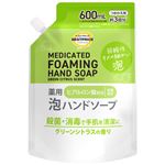 【泡タイプ】トップバリュベストプライス 薬用泡ハンドソープ つめかえ用3回分 グリーンシトラスの香り 600ml