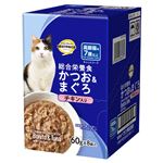 【ペット用】トップバリュベストプライス キャットフード パウチ 総合栄養食 かつお＆まぐろ チキン入り 高齢猫用 60g×8個