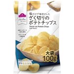 トップバリュ フリーフロム 塩だけで味付けした ざく切りのポテトチップス 100g