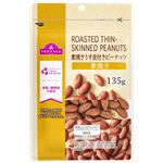 トップバリュ 素焼きうす皮付きピーナッツ 135g