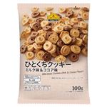 トップバリュベストプライス ひとくちクッキーミルク＆ココア 100g