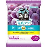 オリヒロ ぷるんと蒟蒻ゼリーパウチ プラズマ乳酸菌 巨峰味 6個