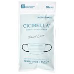 LaBella CICIBELLA 4Dプリーツマスク パールレース ふつう 10枚
