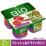 ダノンジャパン ダノンビオ フレッシュ＆ドライいちじく ヨーグルト 300g（75g×4カップ）