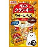 【ペット用】いなばペットフード CIAO クランキーちゅ～る和え かつお味 6g×7袋
