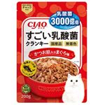 【ペット用】いなばペットフード CIAO すごい乳酸菌 クランキー かつお節入り まぐろ味 200g
