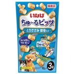 【ペット用】いなばペットフード いなば ちゅ～るビッツ とりささみ軟骨入り 12g×3袋