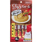 【ペット用】いなばペットフード CIAO ちゅ～る とりささみ＆黒毛和牛 14g×4本