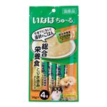 【ペット用】いなばペットフード いなば ちゅ～る 総合栄養食 とりささみ チーズ入 14g×4本