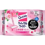 花王 クイックルワイパー 立体吸着ウエットシート エッセンシャルローズの香り 32枚