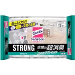 花王 クイックルワイパー 立体吸着ウエットシート ストロング 空間の超消臭 12枚