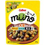 カルビー miino3つの大豆ミックス黄大豆えだ豆黒豆しお味 27g