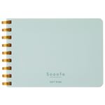 コクヨ ソフトリングメモ スーファ 方眼80枚 A7 青