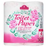 トップバリュ トイレットペーパー フラワープリント 30m×4ロール