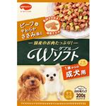 【ペット用】日本ペットフード ビタワン君のWソフト 成犬用 ビーフ味・やわらかささみ添え 200g（50g×4袋）