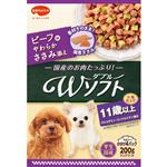【ペット用】日本ペットフード ビタワン君のWソフト 11歳以上 ビーフ味・やわらかささみ添え 200g（50g×4袋）