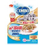 【ペット用】日本ペットフード コンボ キャット 下部尿路の健康維持 まぐろ味・減塩かつお節添え 600g（120g×5袋）