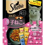 【ペット用】マース ジャパン リミテッド シーバ デュオ 12ヶ月までの子ねこ用 香りのまぐろ味セレクション 200g（20g×10袋）