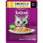 【ペット用】マース ジャパン リミテッド カルカン パウチ 4種のおいしさ まぐろ・たい・かにかま・ささみ入り 60g