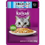 【ペット用】マース ジャパン リミテッド カルカン パウチ 4種のおいしさ まぐろ・たい・白身魚・さけ入り 60g