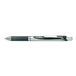 ぺんてる ゲルインキボールペン ノック式エナージェル 0.3mm（シルバー軸 黒）